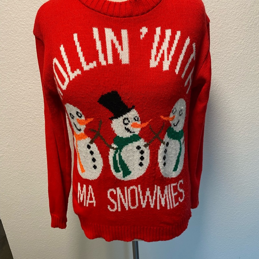 Red Snowman Sweater